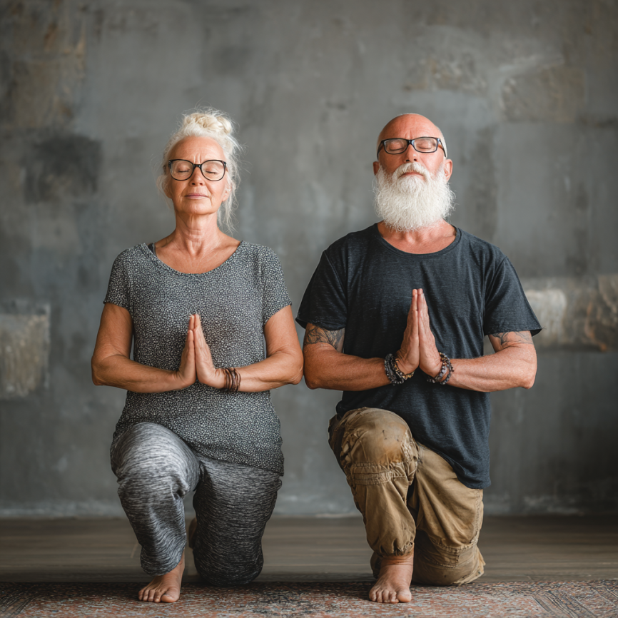 Групові заняття йогою для літніх